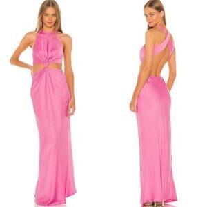 L'Academie The Sinclair Maxi Dress in Orchid Pink Size: M